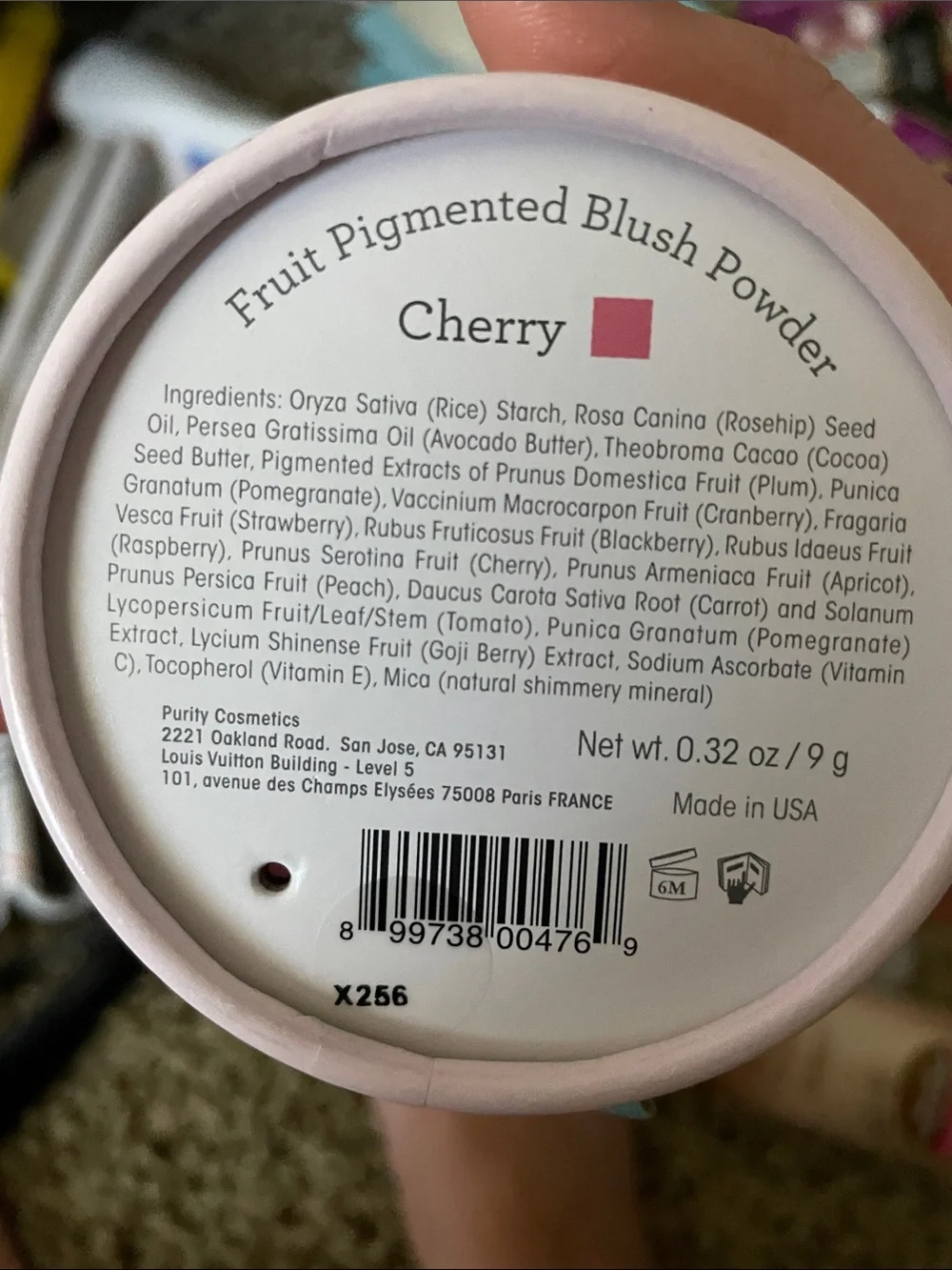 100% Pure Cherry Fruit Pigmented Powder Blush